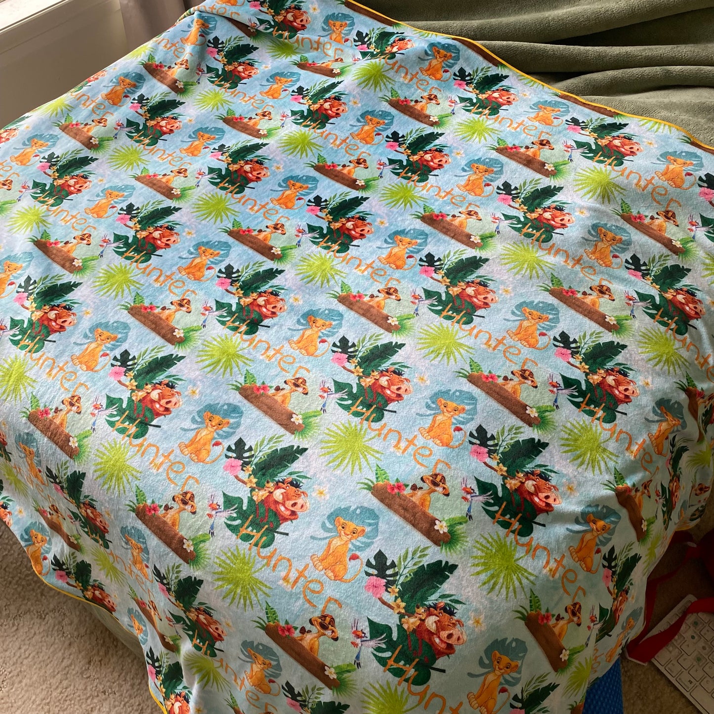 Double Sided Minky Blanket - Personalised Name