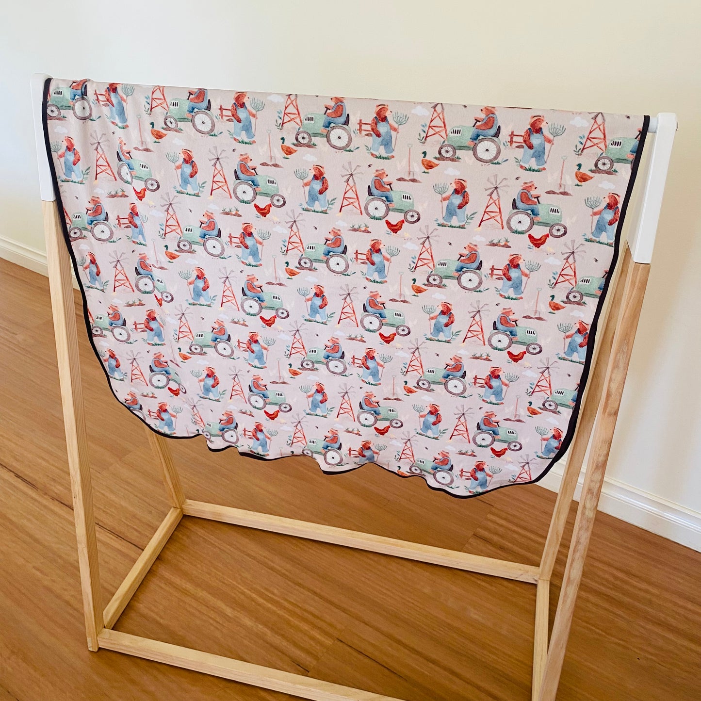 Double Sided Minky Blanket - Farmer Fred