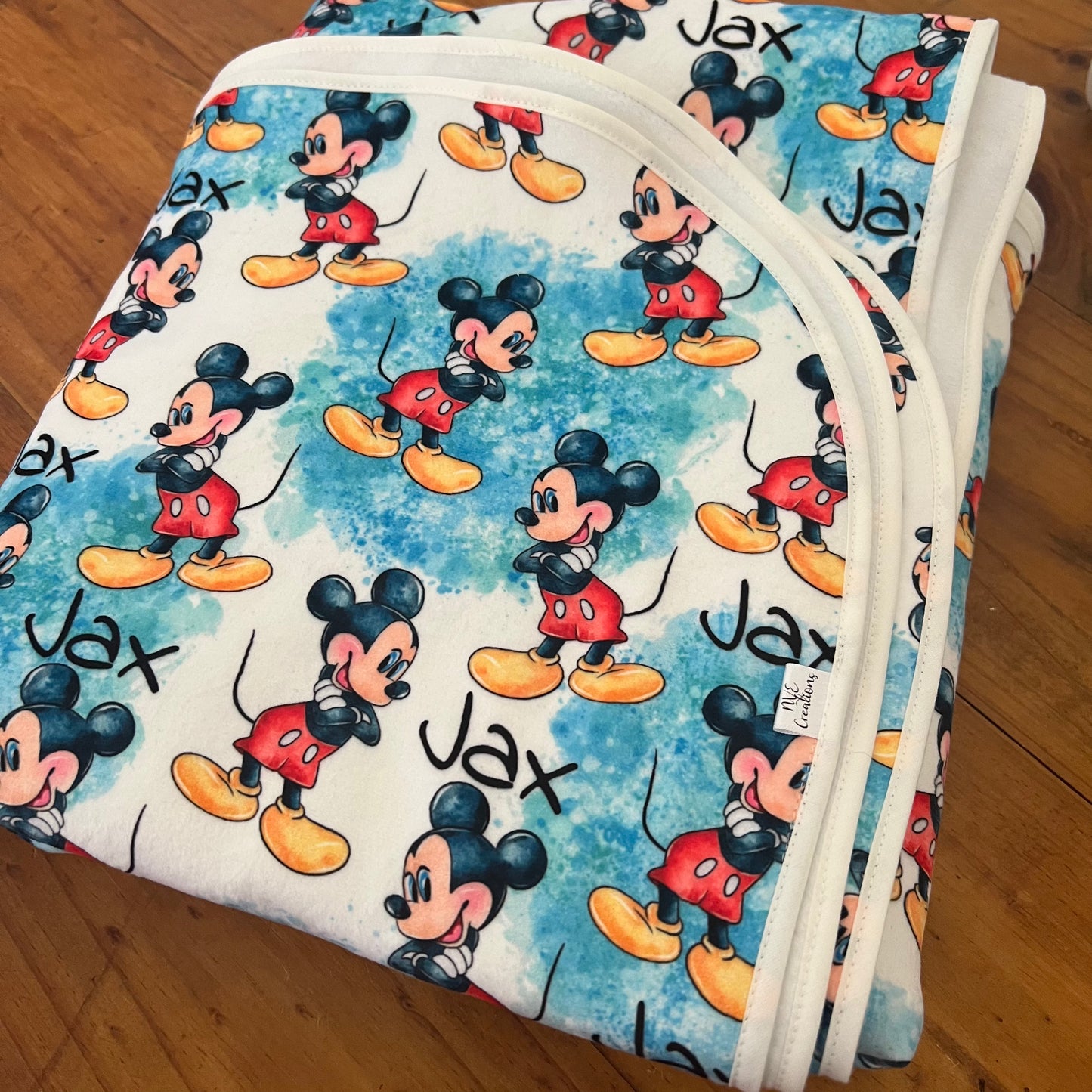 Double Sided Minky Blanket - Personalised Name