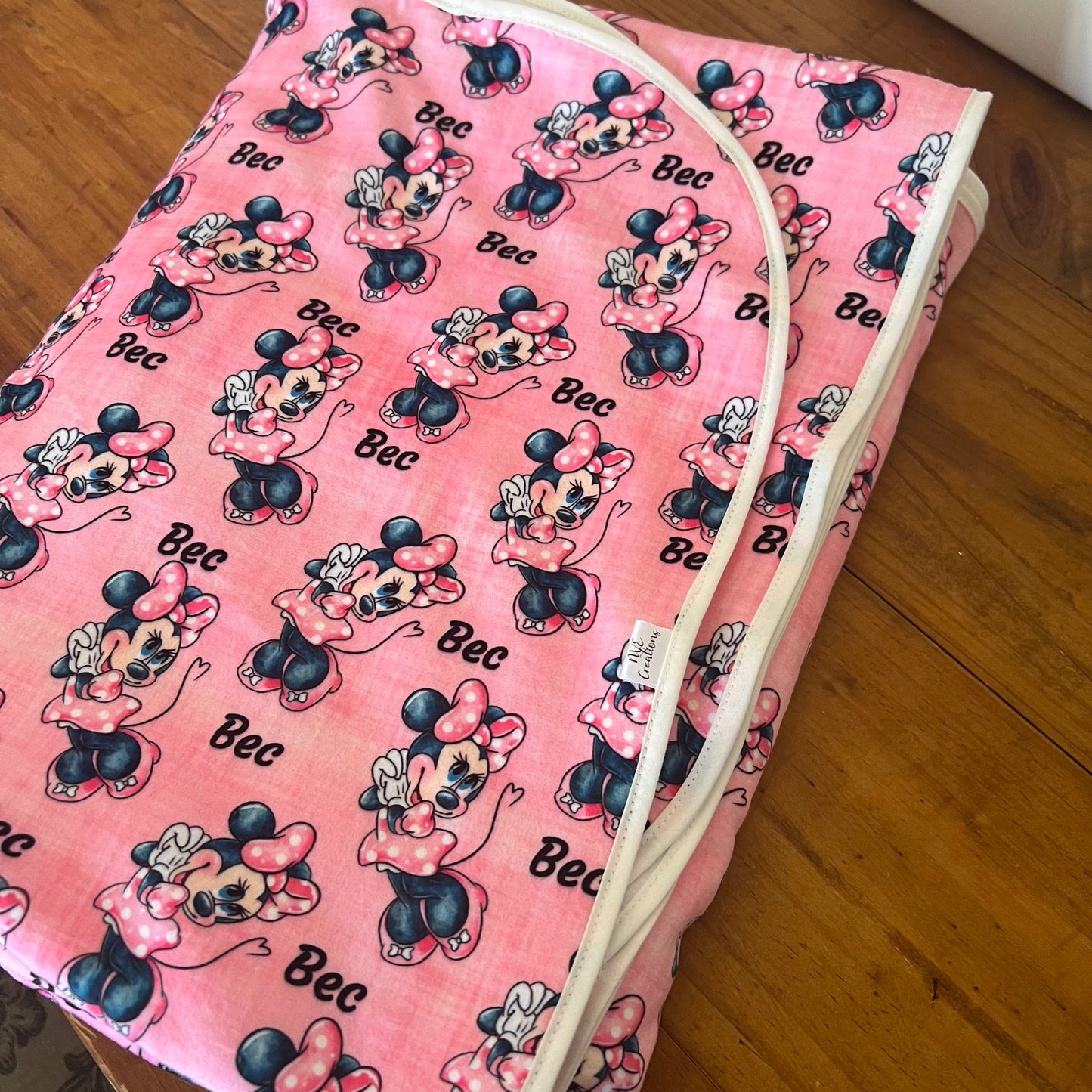 Double Sided Minky Blanket - Personalised Name