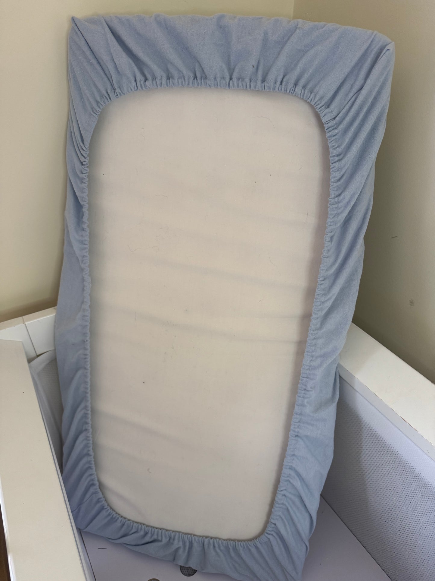 Bassinet Co-Sleeper Sheet ONLY - Flannel Pale Blue