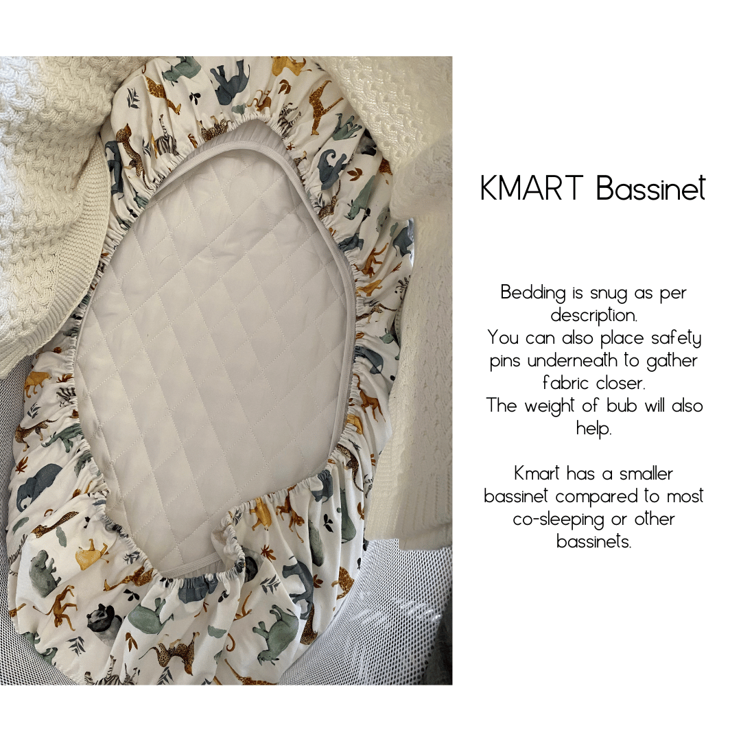 Bassinet & Change Mat Cover - Eucalyptus