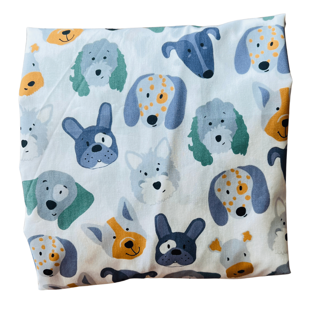 Portacot Fitted Sheet Cotton - Dogs