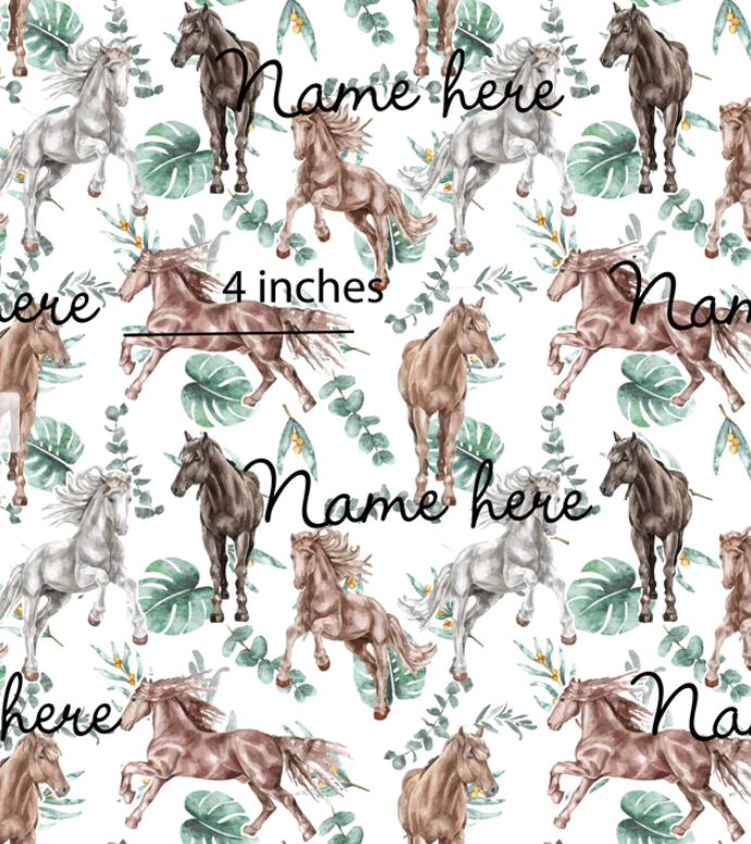 Double Sided Minky Blanket - Personalised Name