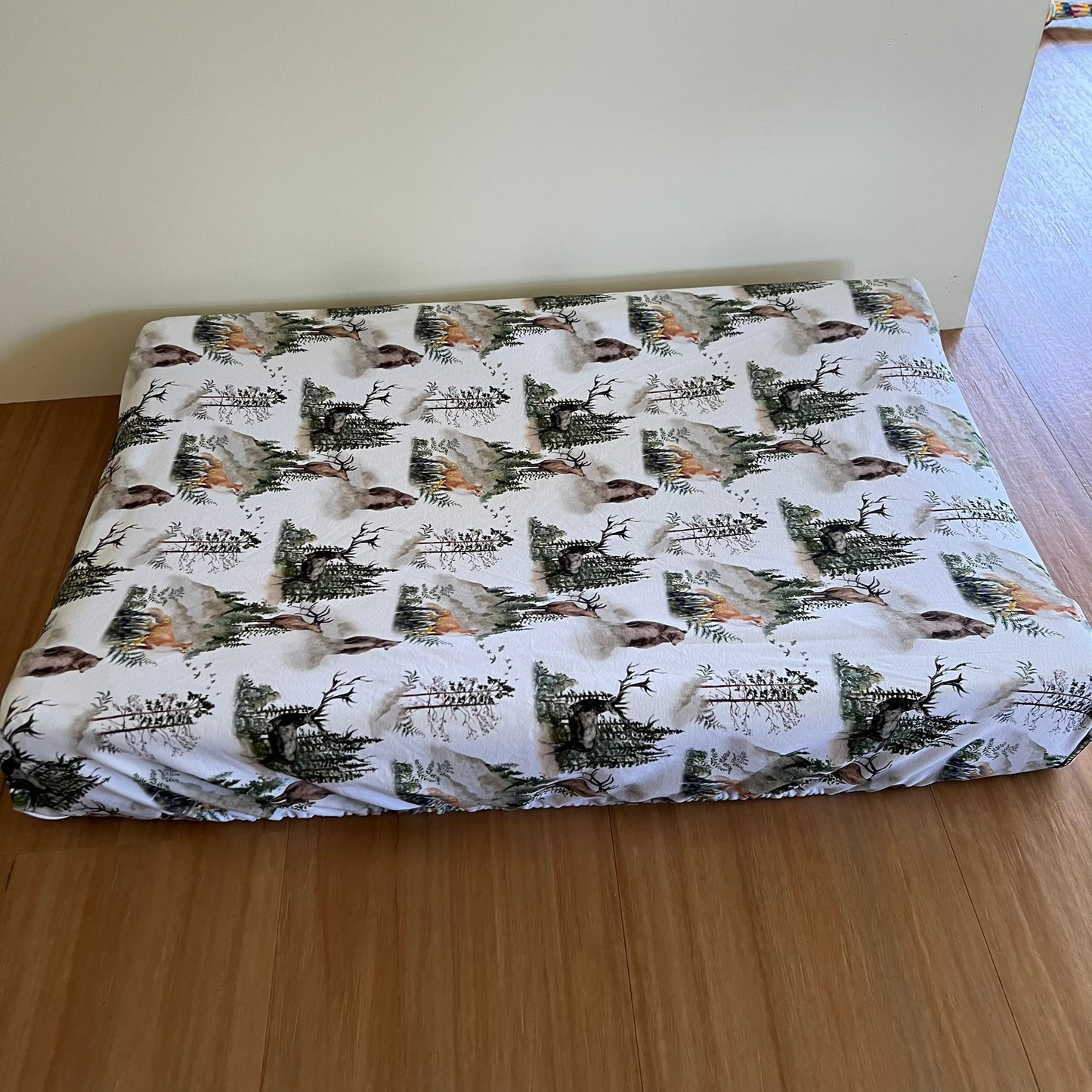 Bassinet & Change Mat Cover - In The Woods