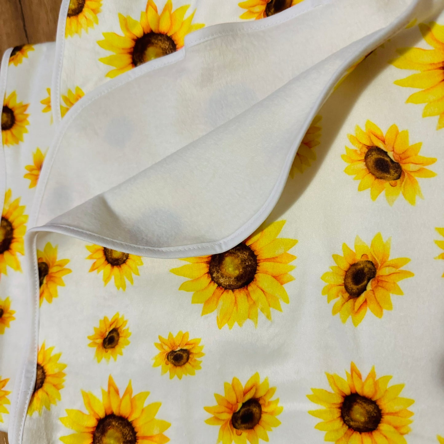 Double Sided Minky Blanket - Sunflower