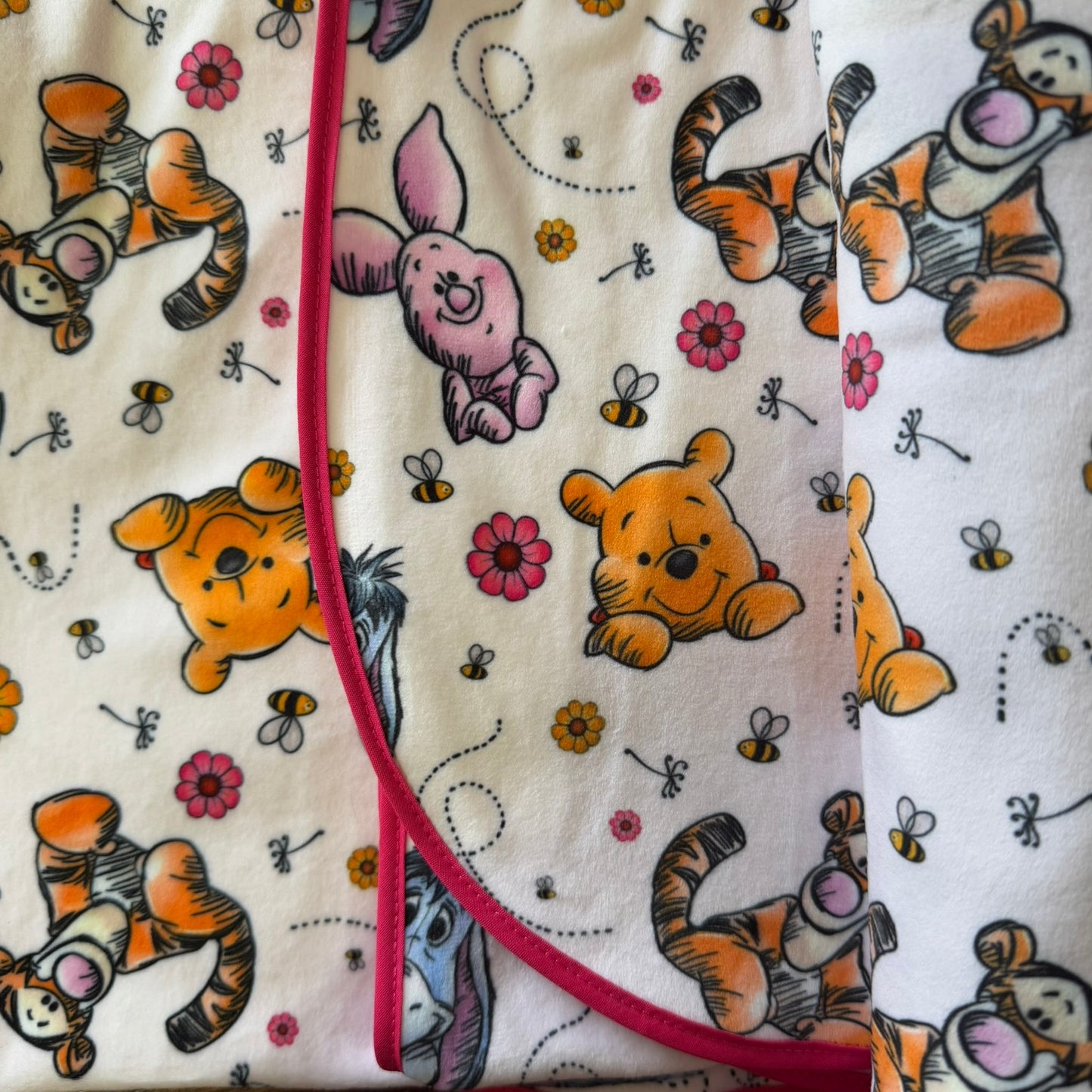Double Sided Minky Blanket - Pooh Friends