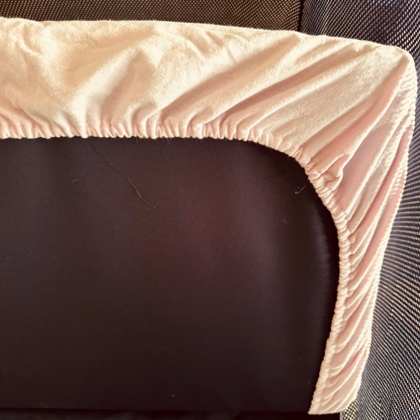 Portacot Flannel Fitted Sheet - Pale Pink