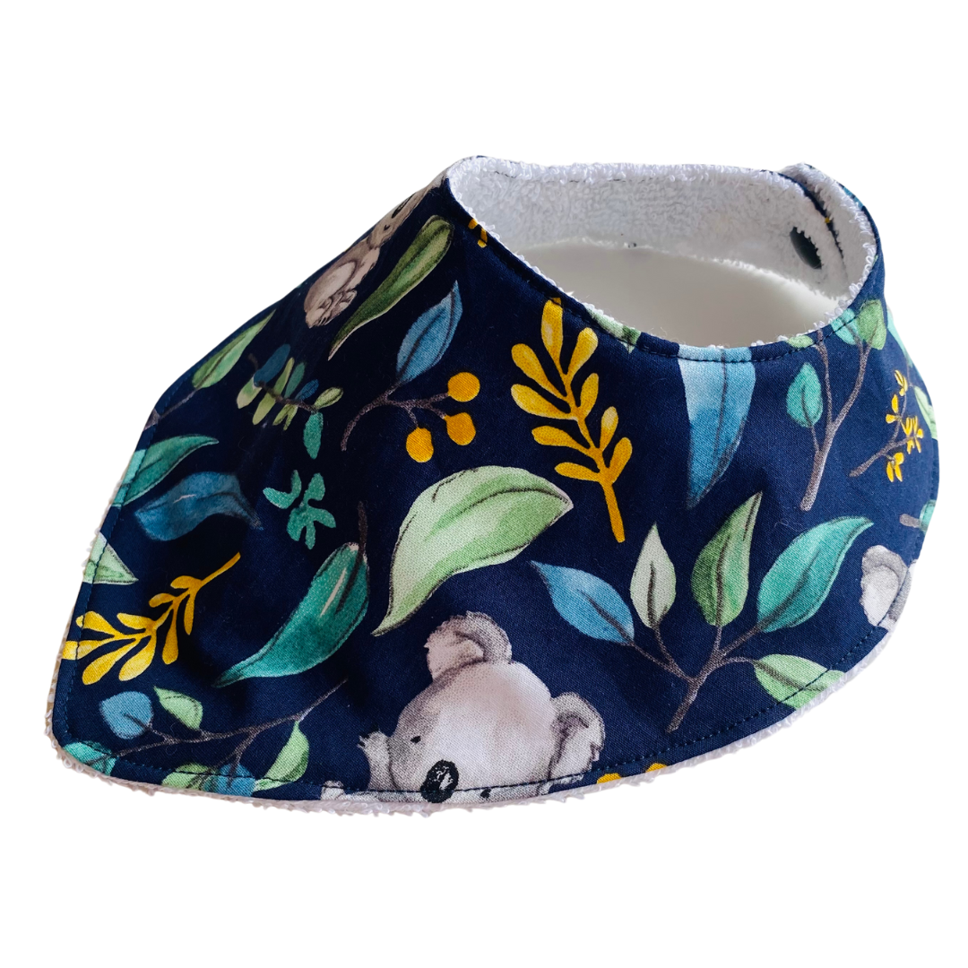 Dribble Bib - Koala Kapers Navy