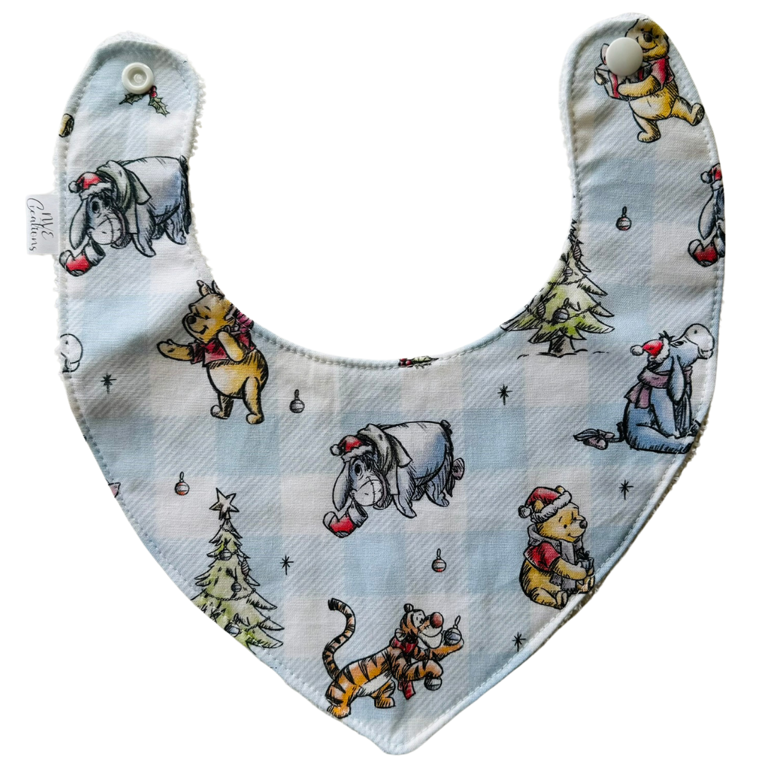 Dribble Bib - Christmas Pooh & Friends