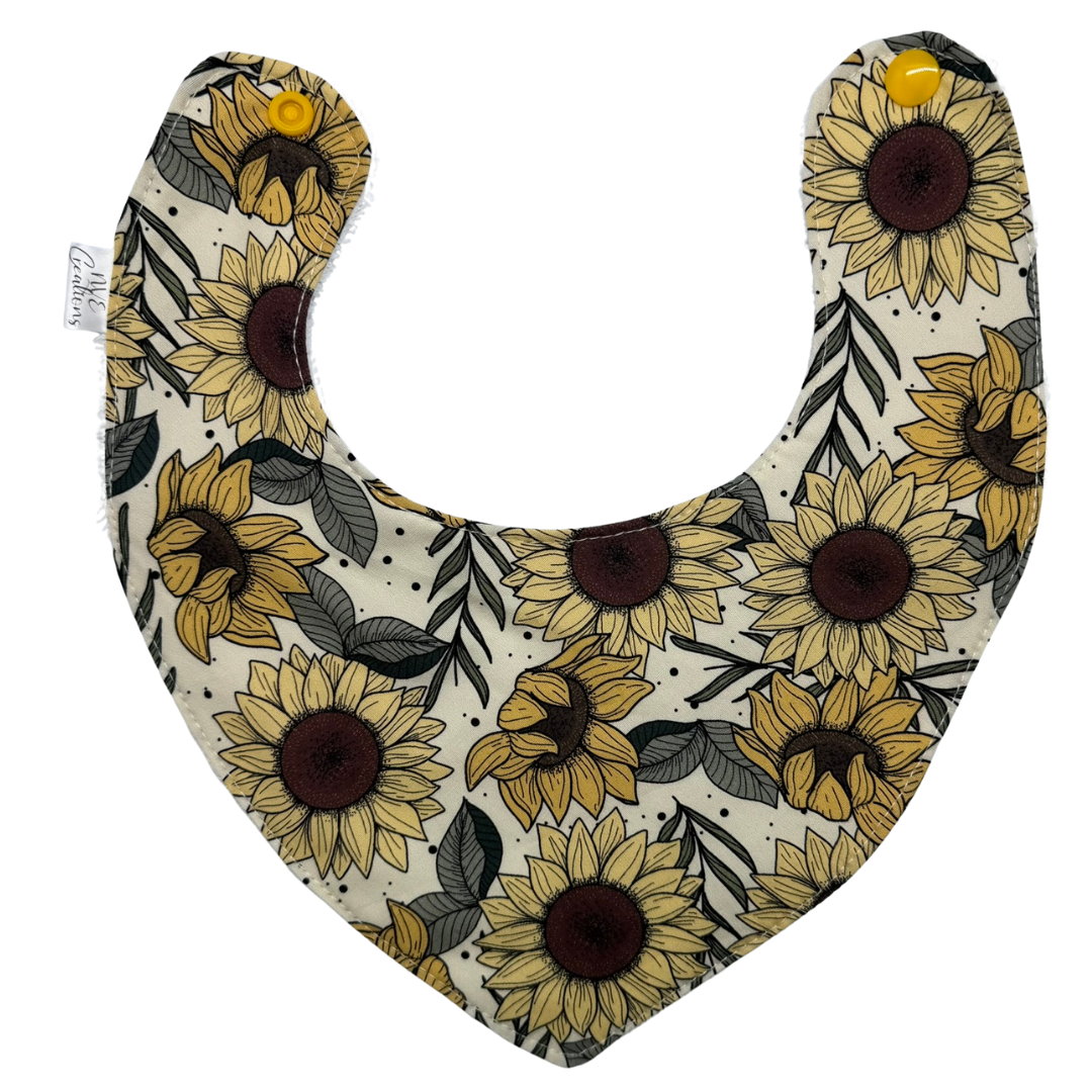 Dribble Bib - Sunflowers