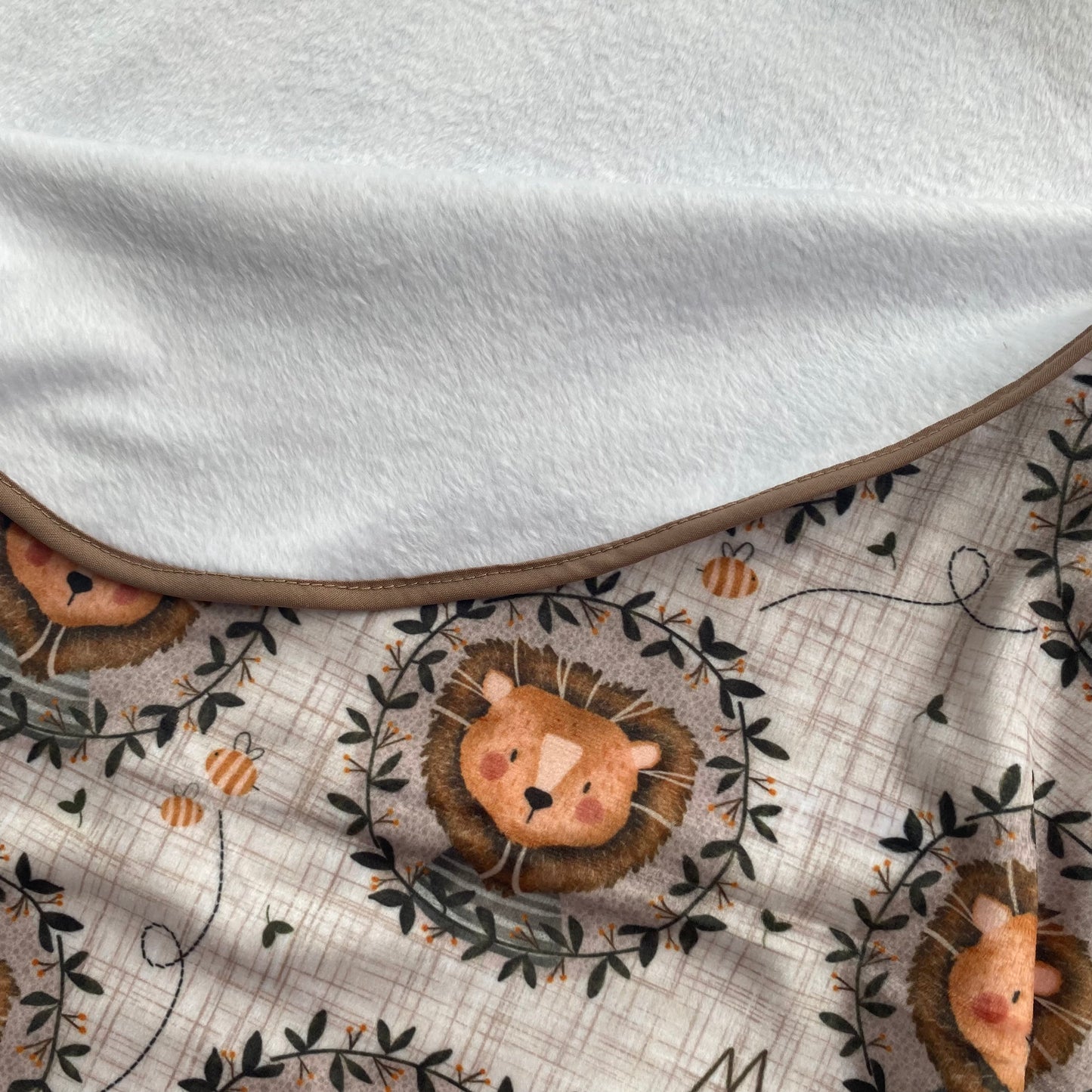 Double Sided Minky Blanket - Little Leo