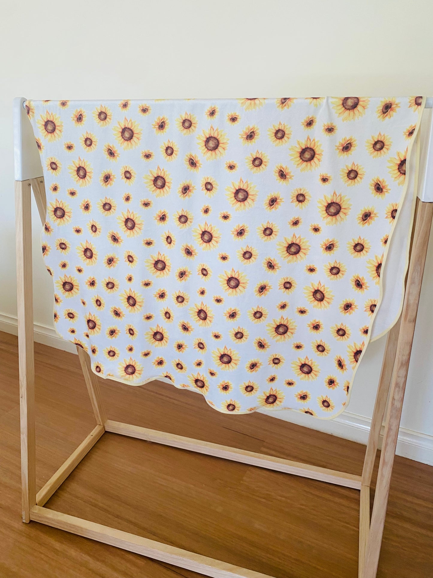 Double Sided Minky Blanket - Sunflower