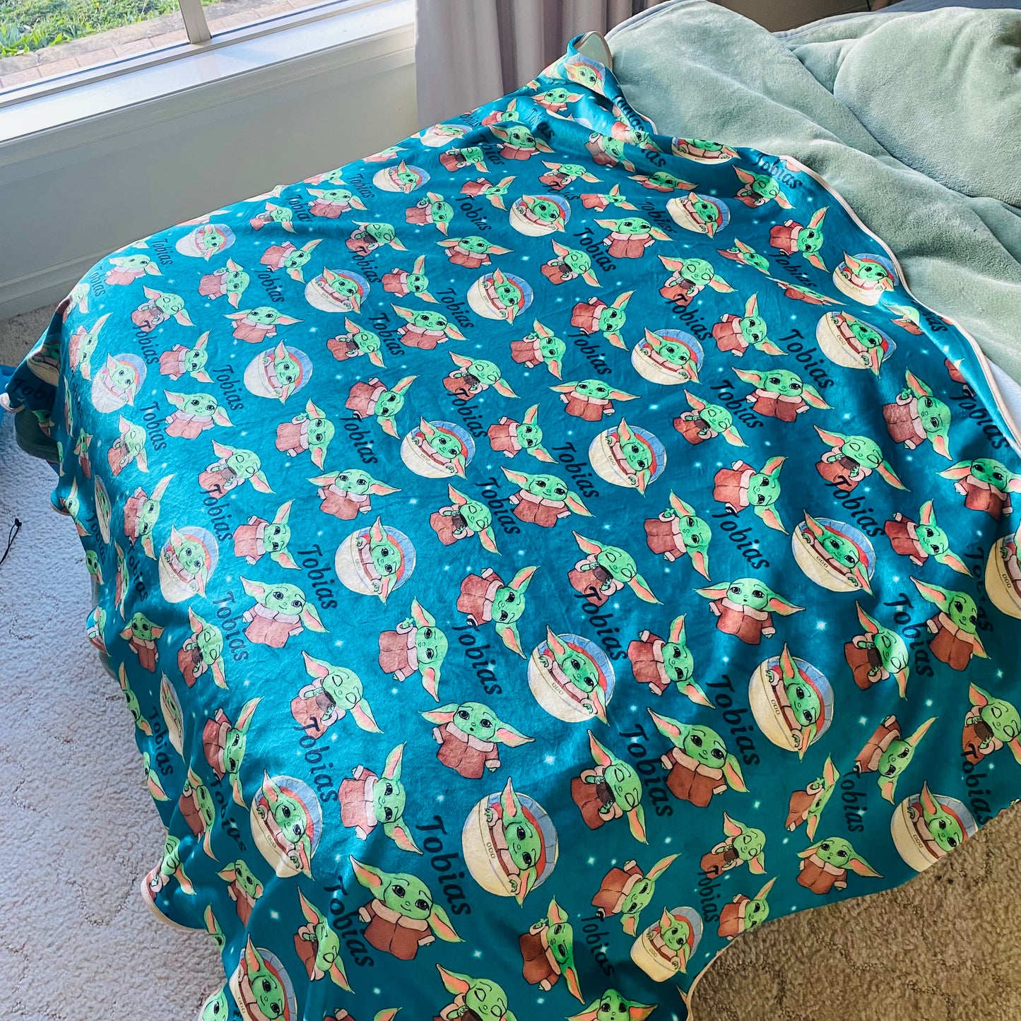 Double Sided Minky Blanket - Personalised Name