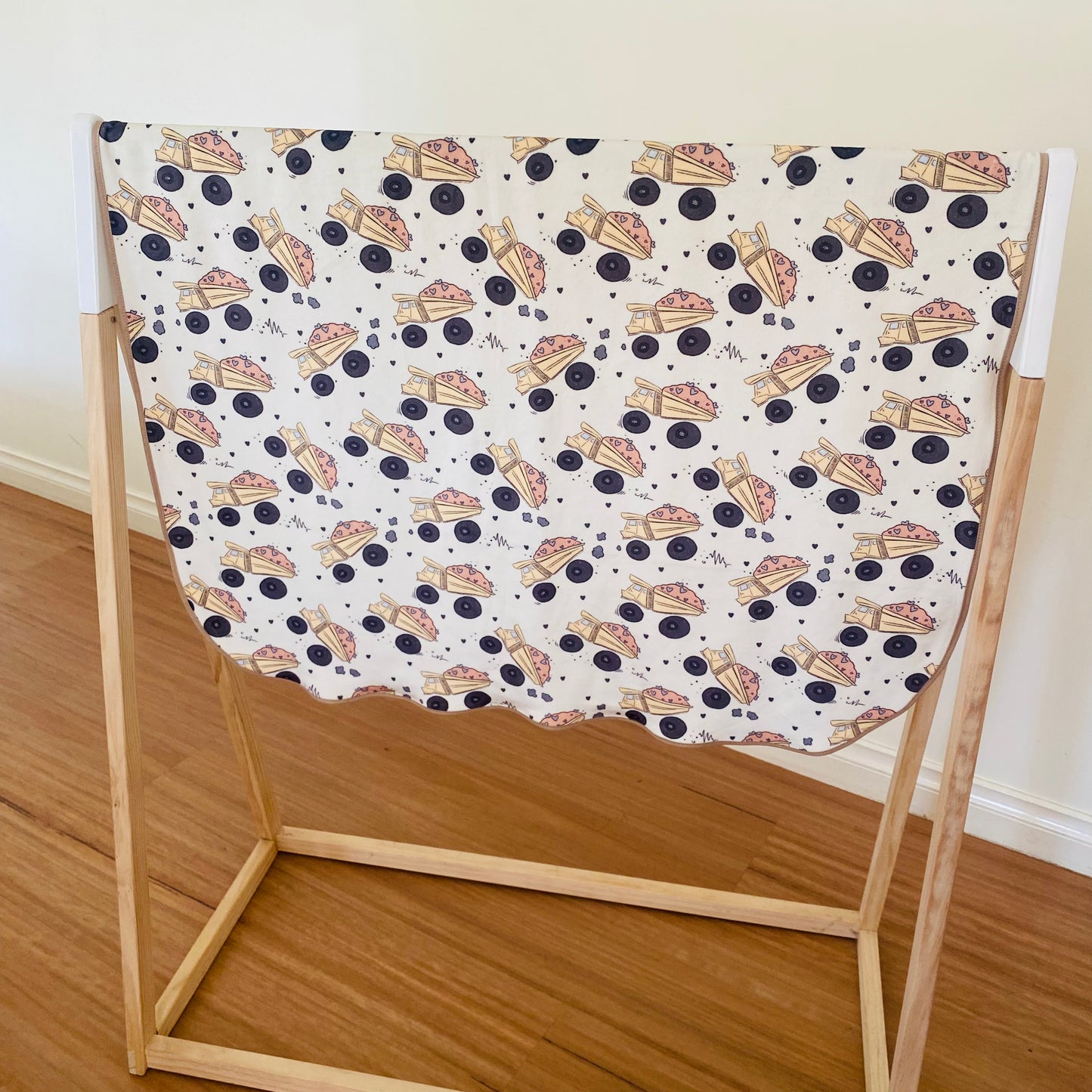 Double Sided Minky Blanket - Dump Trucks