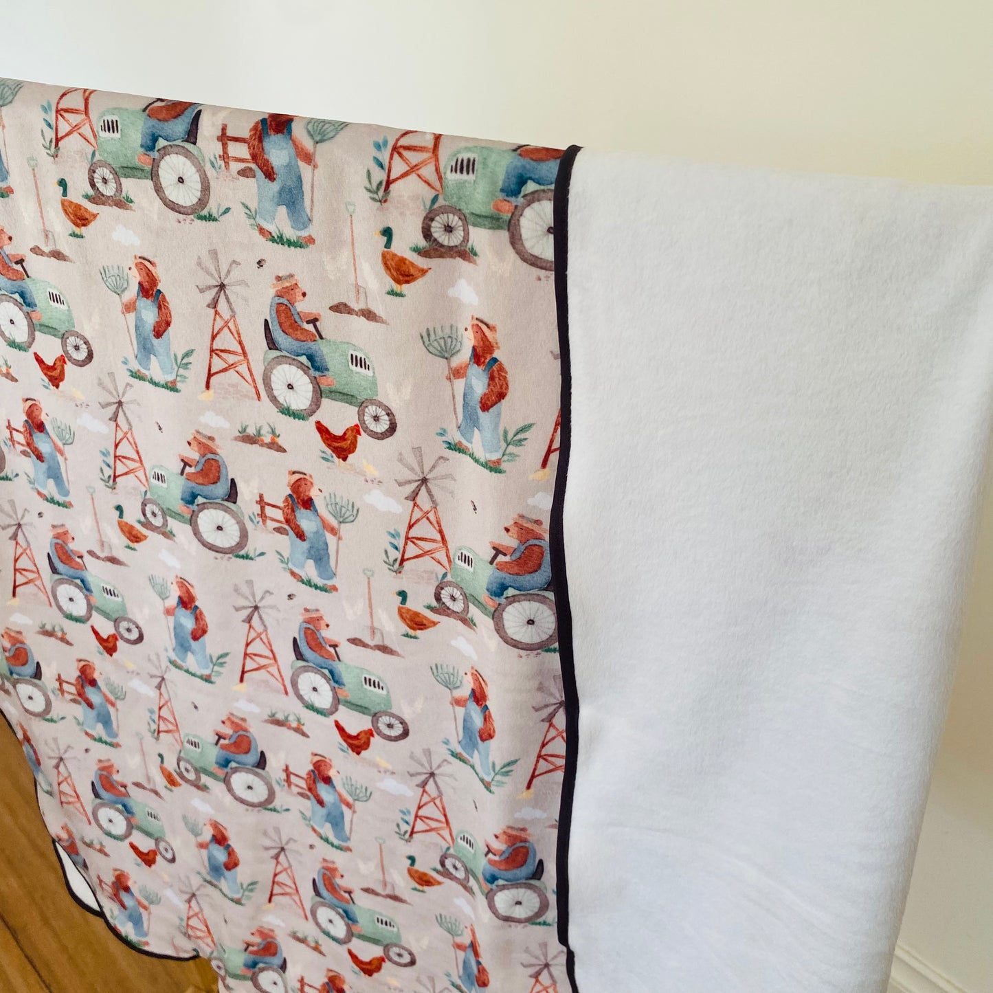 Double Sided Minky Blanket - Farmer Fred