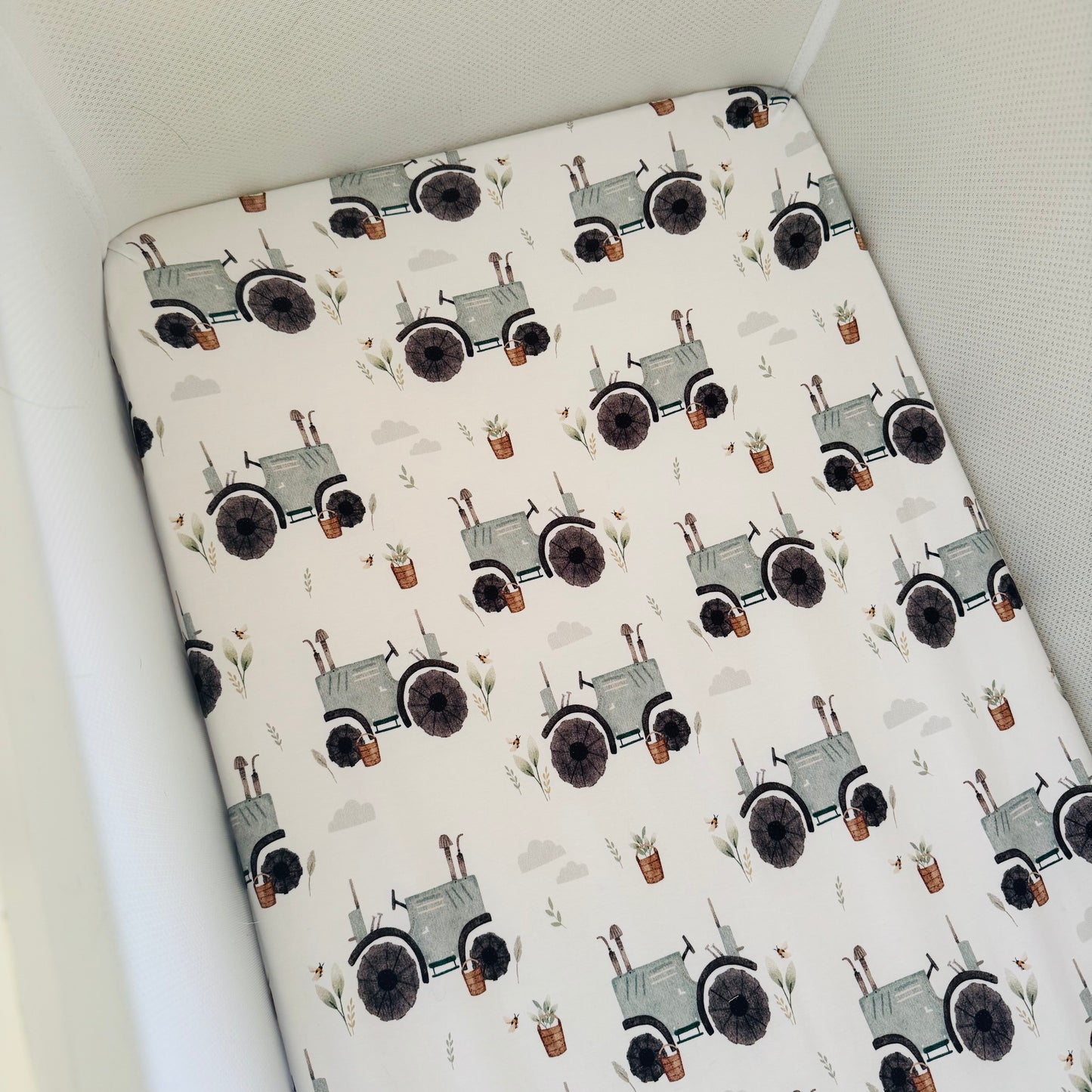 Bassinet Co-Sleeper Sheet ONLY  - Tractor