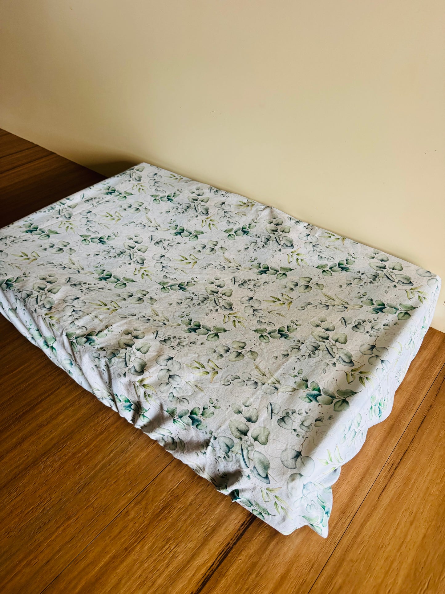 Bassinet & Change Mat Cover - Eucalyptus