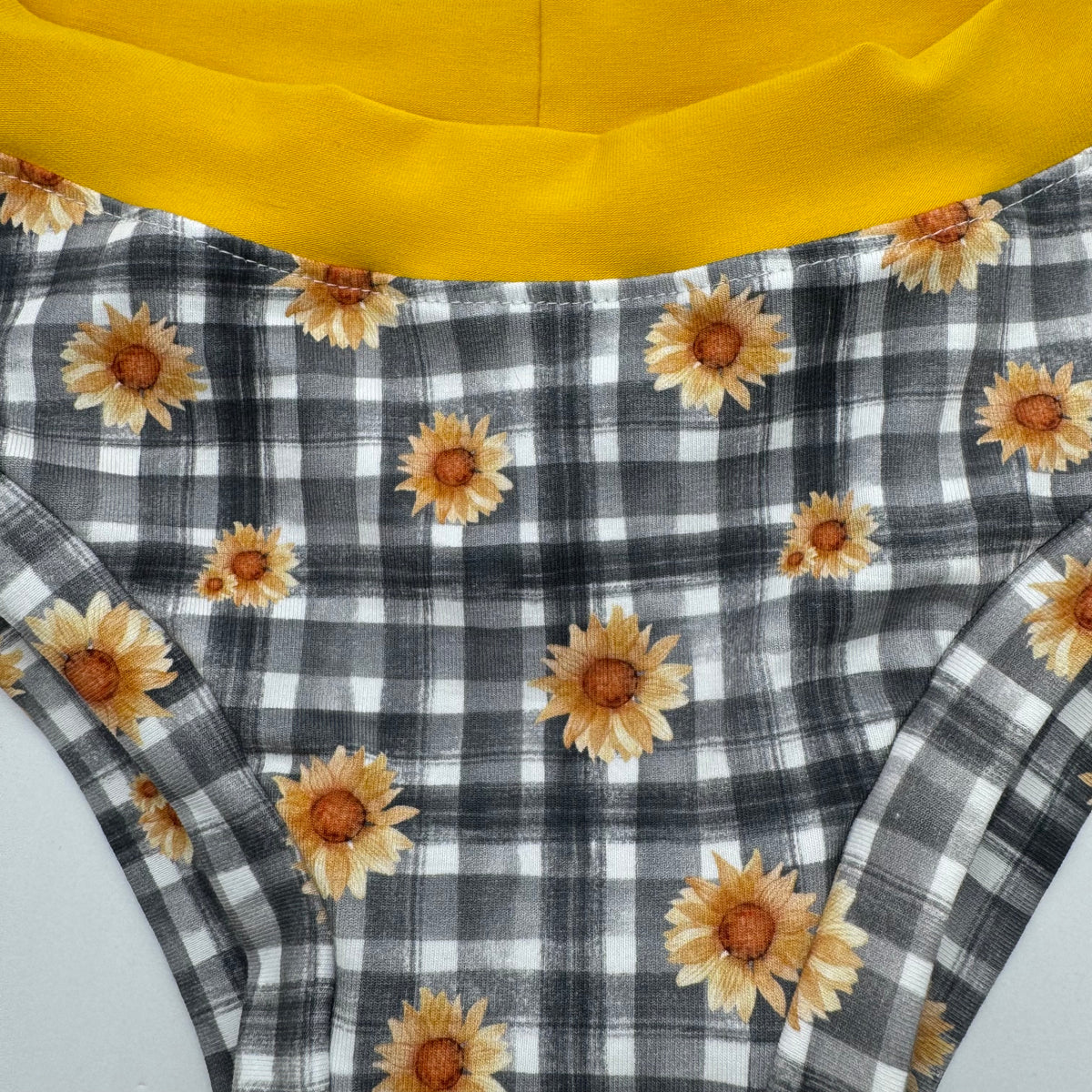 Underwear - Check Sunflowers