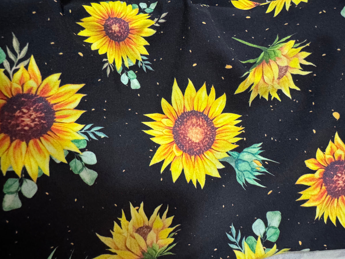 Underwear - Black Sunflowers
