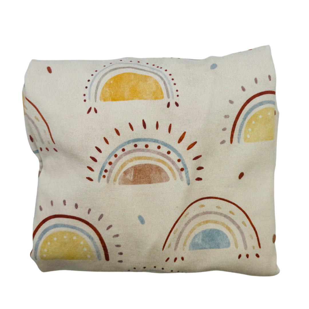 Bassinet & Change Mat Cover - Rainbow Suns