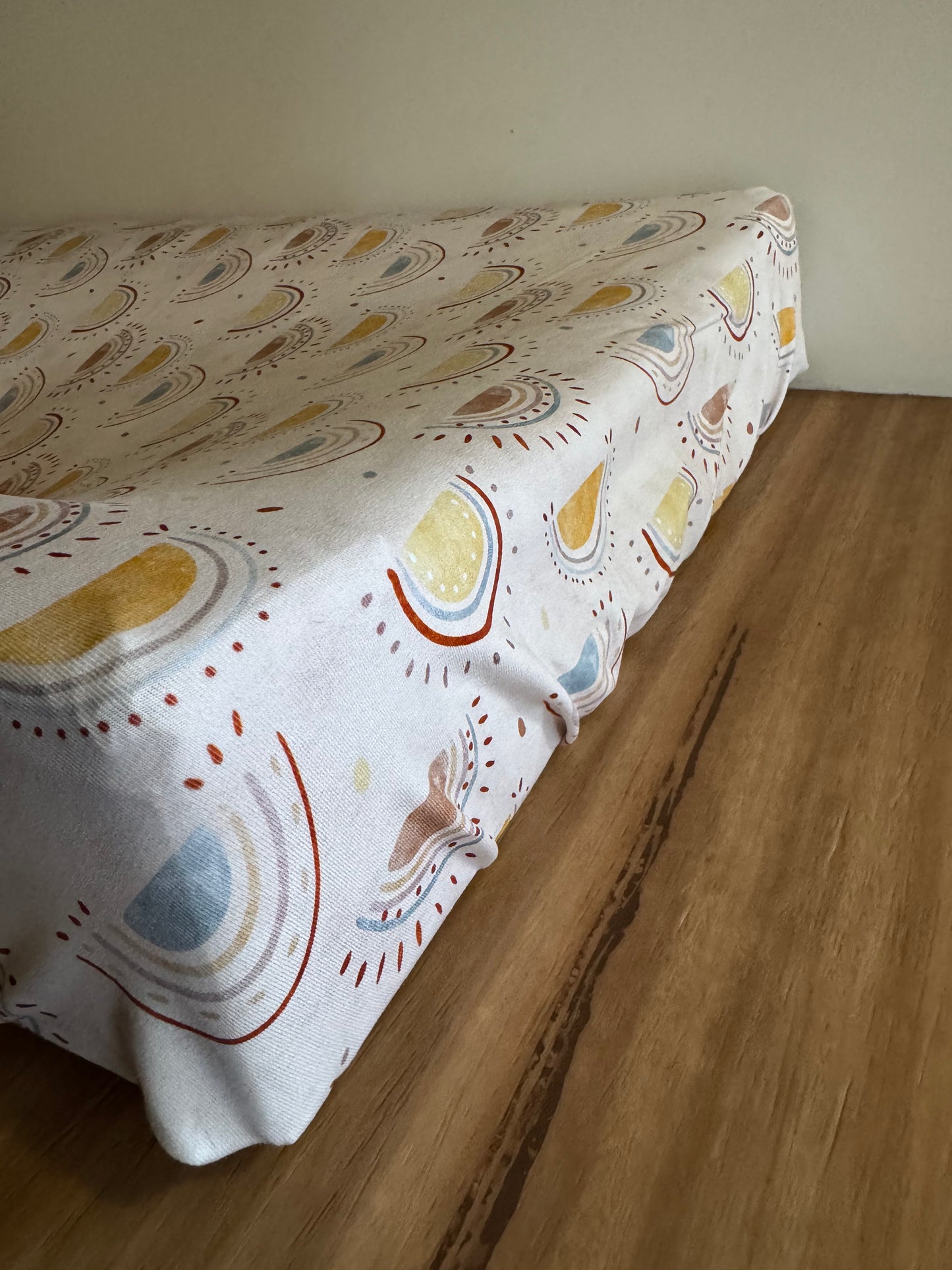 Bassinet & Change Mat Cover - Rainbow Suns