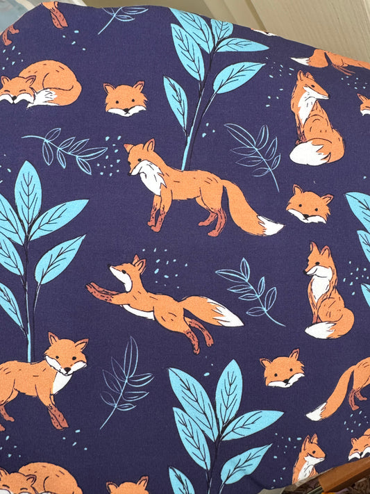 Fitted Cot Sheet - Cotton Jersey Foxy