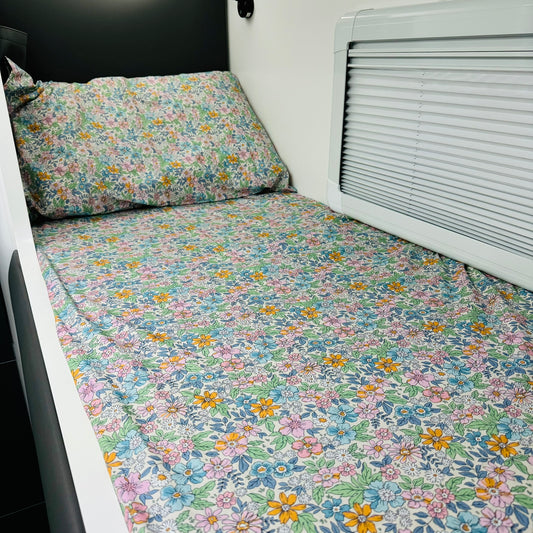 Caravan Bunk Fitted Sheet - Wild Bloom