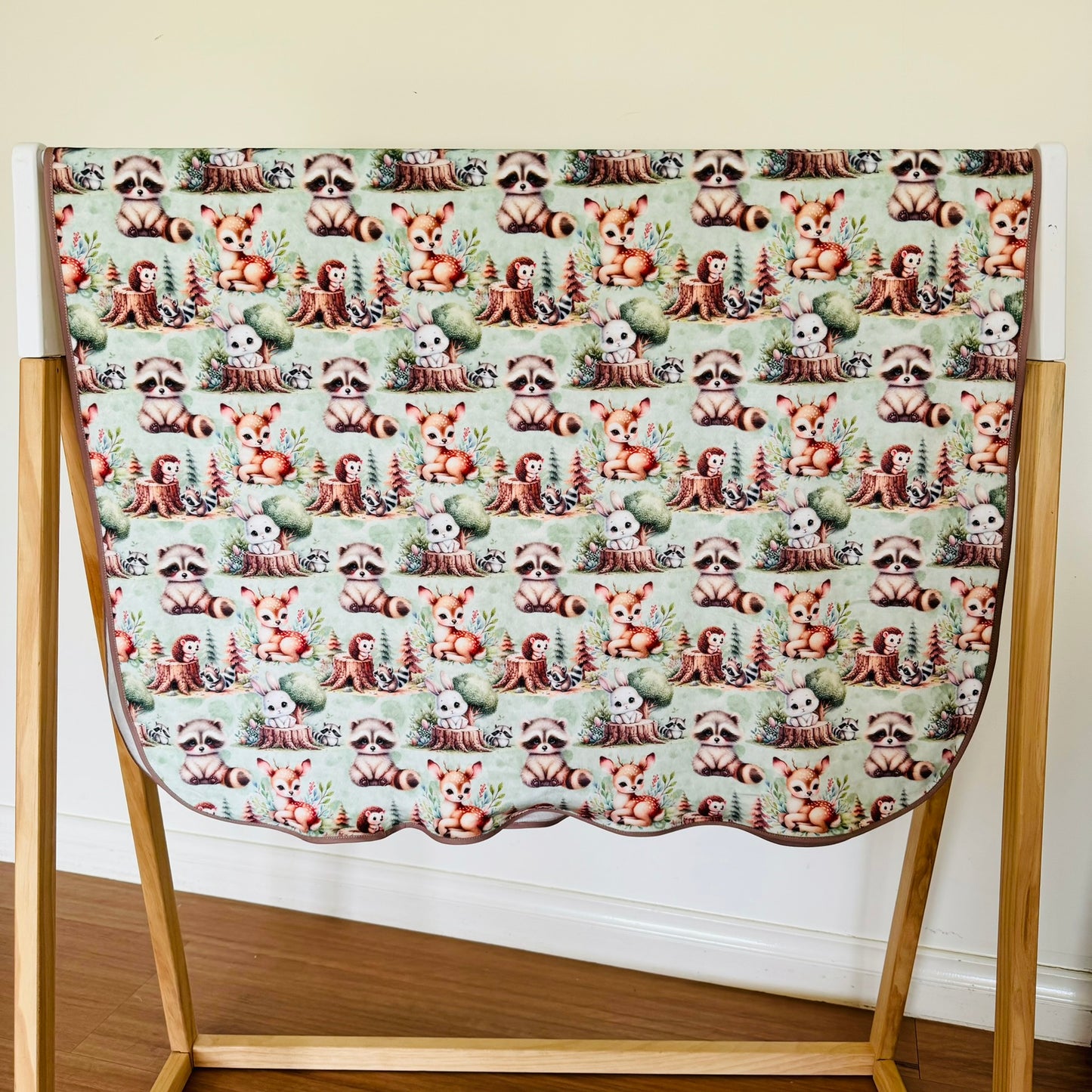 Double Sided Minky Blanket - Woodland Babies