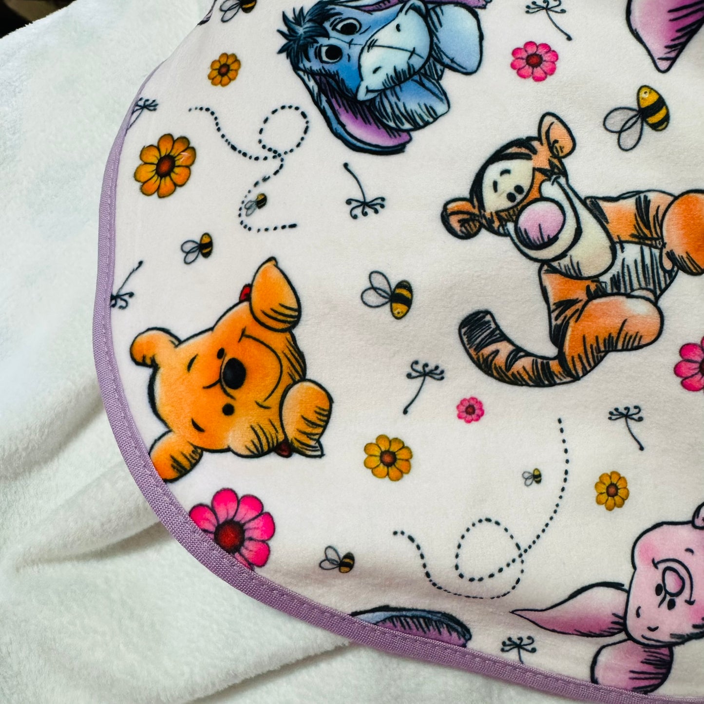 Double Sided Minky Blanket - Pooh Friends