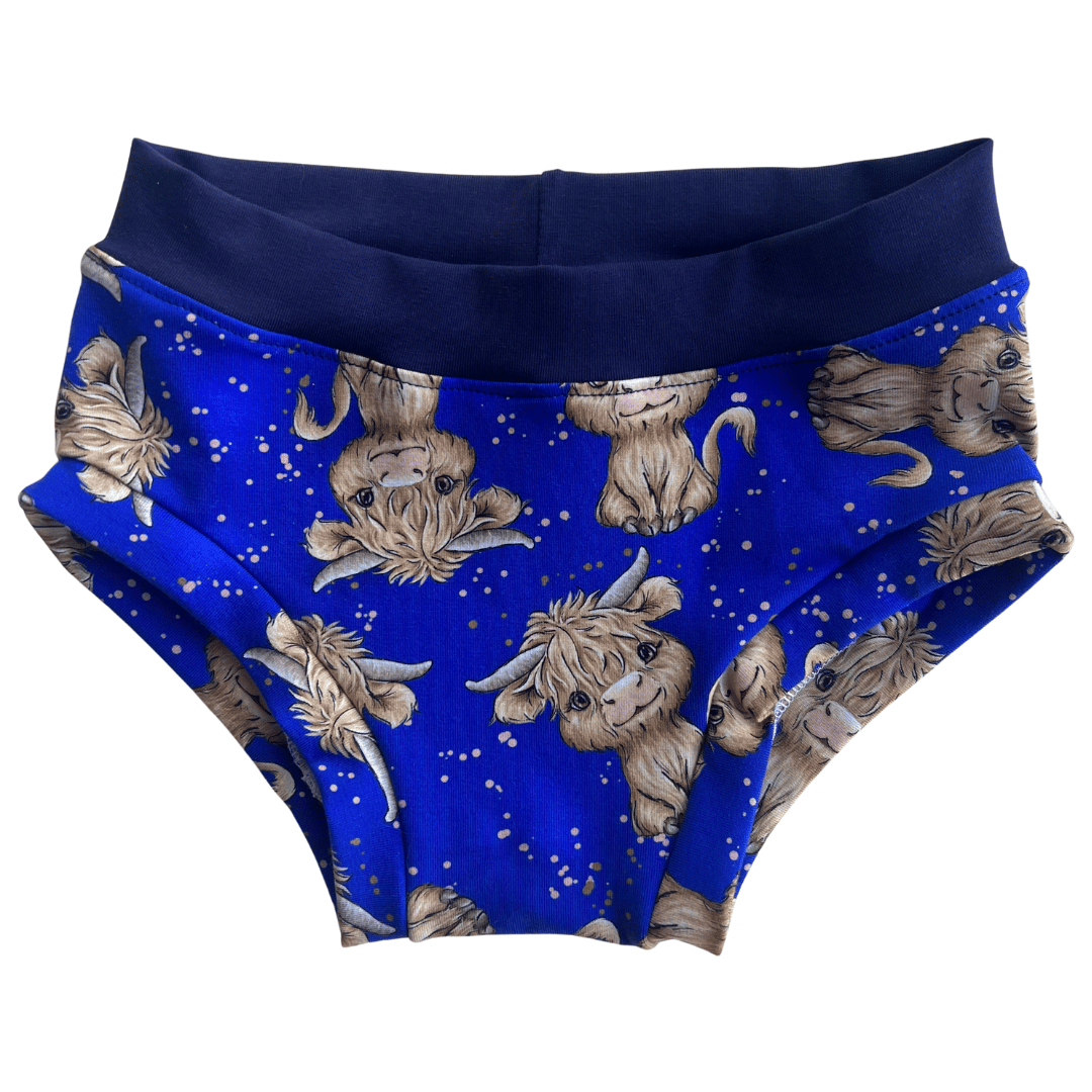 Underwear - Blue Highland Cow