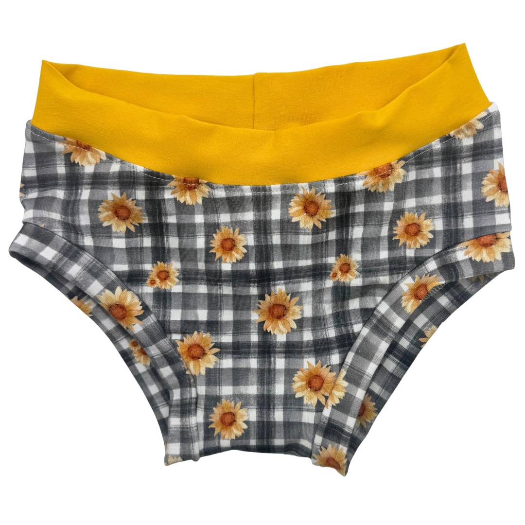 Underwear - Check Sunflowers