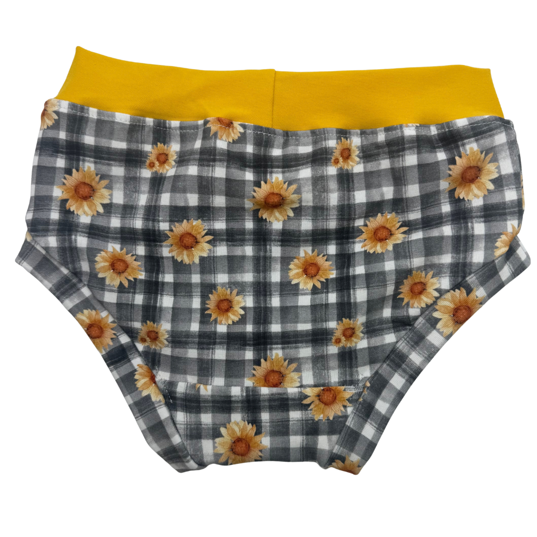 Underwear - Check Sunflowers