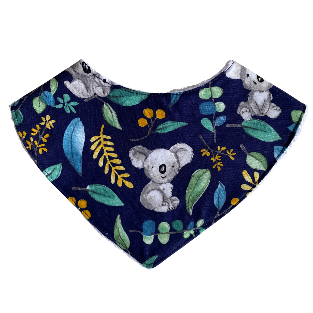 Dribble Bib - Koala Kapers Navy