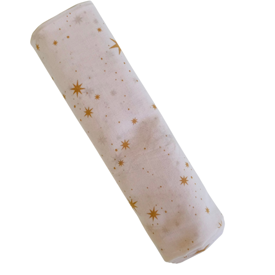 Muslin Wrap - Pink Stars