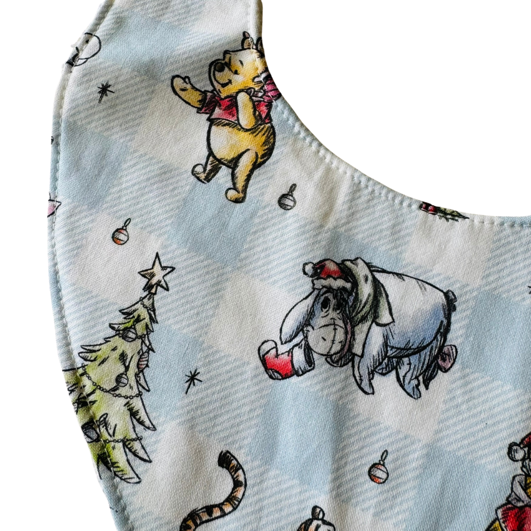 Dribble Bib - Christmas Pooh & Friends