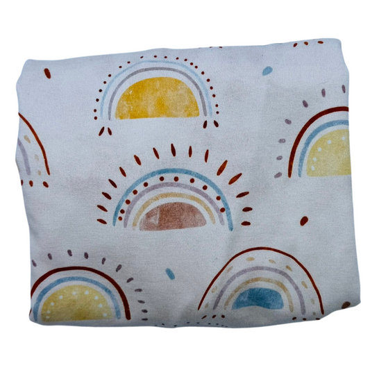 Bassinet & Change Mat Cover - Rainbow Suns
