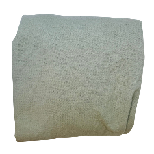 Flannel Fitted Cot Sheet - Sage Green