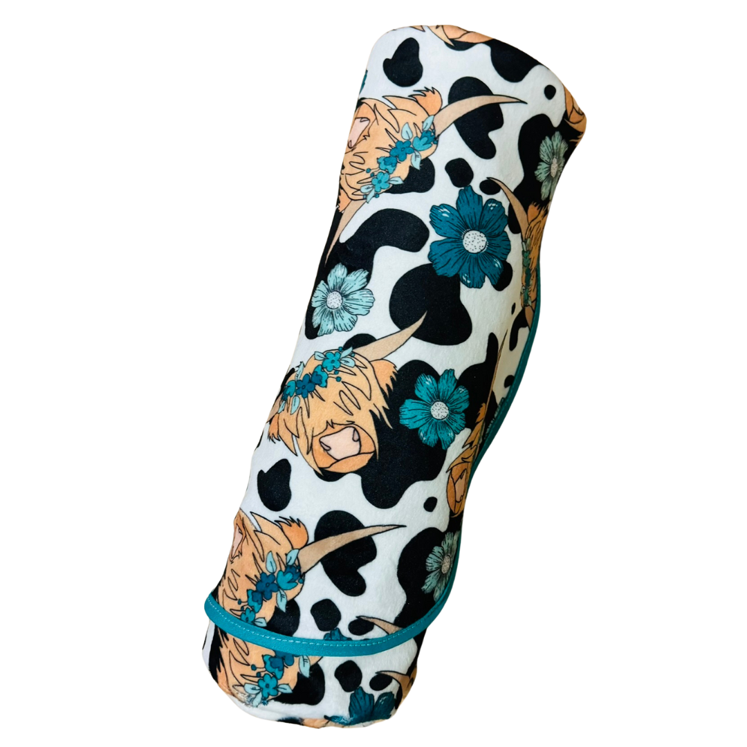 Double Sided Minky Blanket - Highlander Teal