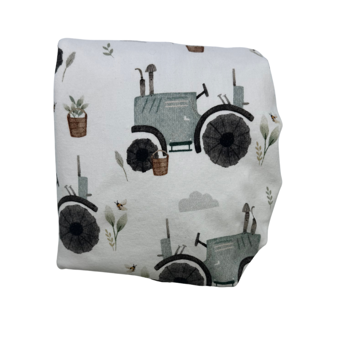 Fitted Cot Sheet - Cotton Jersey Tractors