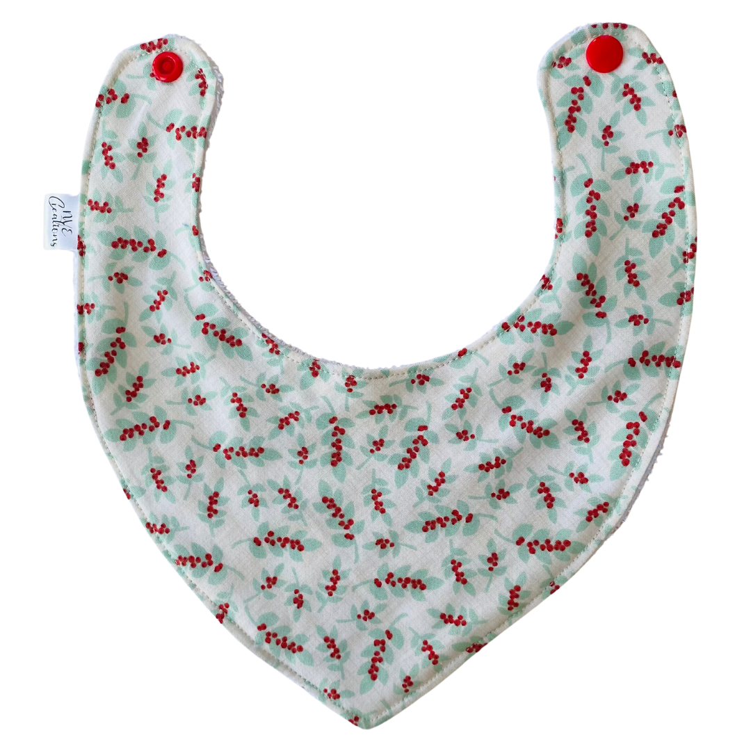 Dribble Bib - Christmas Winterberry