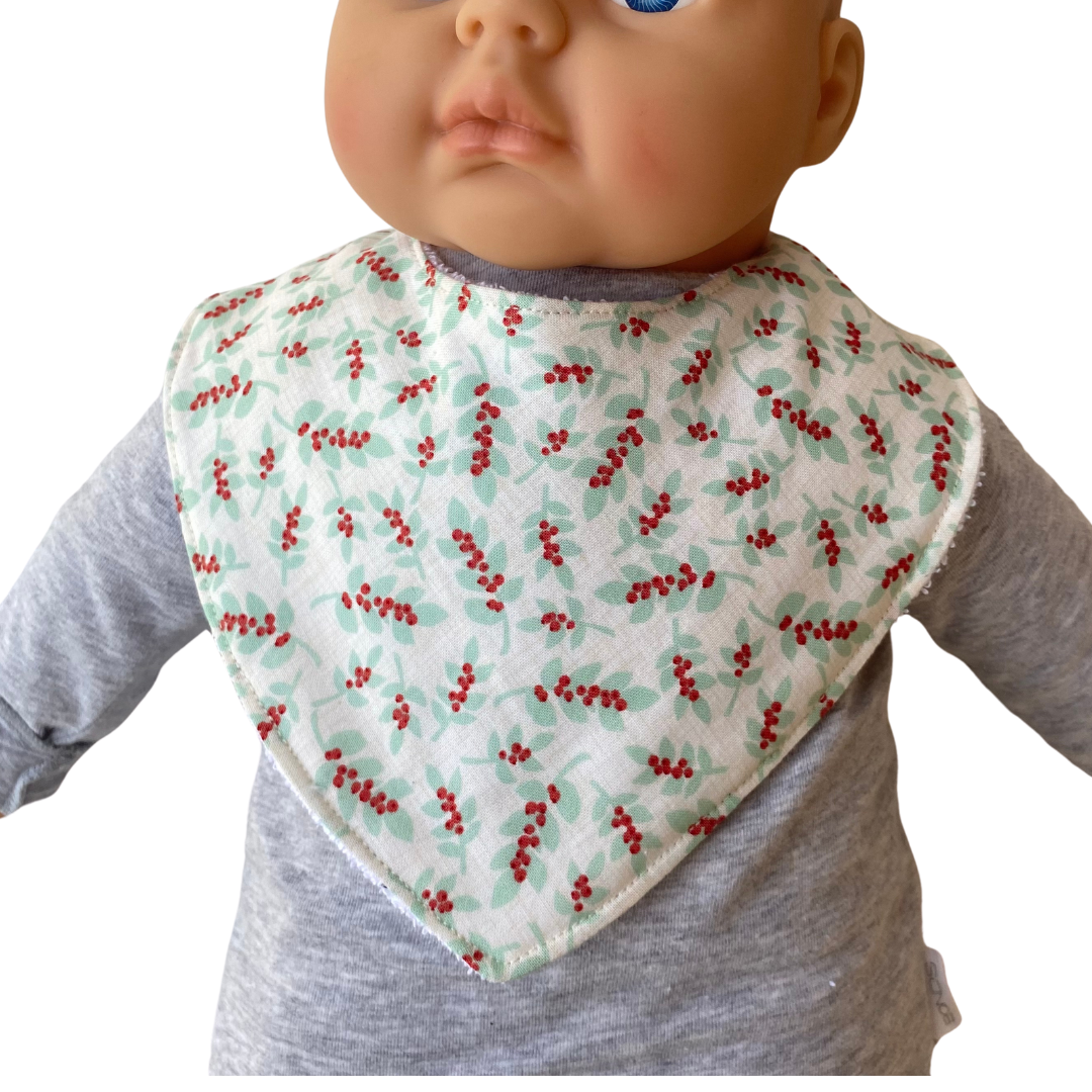 Dribble Bib - Christmas Winterberry
