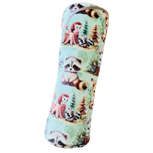 Double Sided Minky Blanket - Woodland Babies