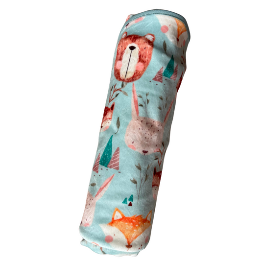 Double Sided Minky Blanket - Woodland Animals
