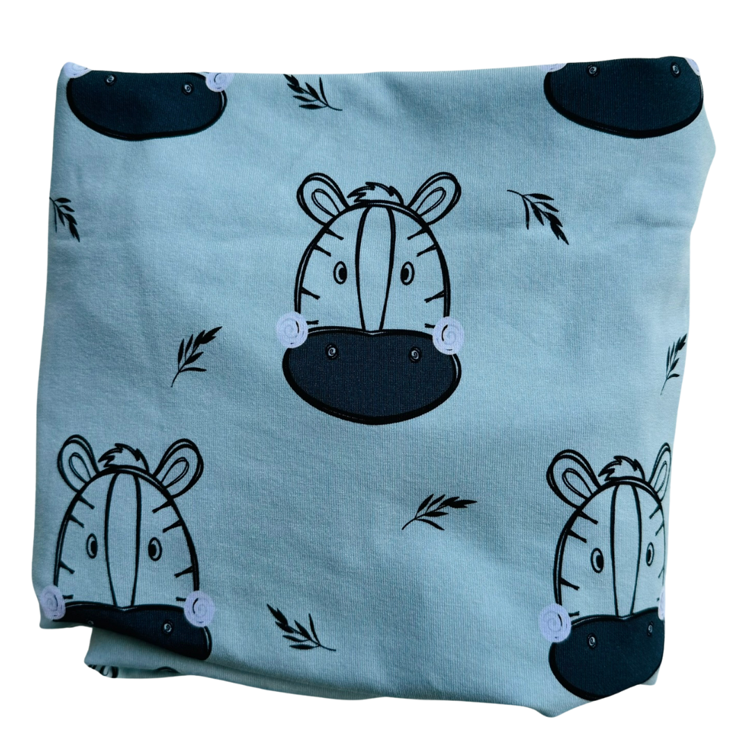 Fitted Cot Sheet - Cotton Jersey Zebra